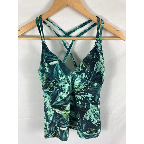 Athleta Napali Cross Strap Tankini Swimsuit Size xs/s - Picture 2 of 9